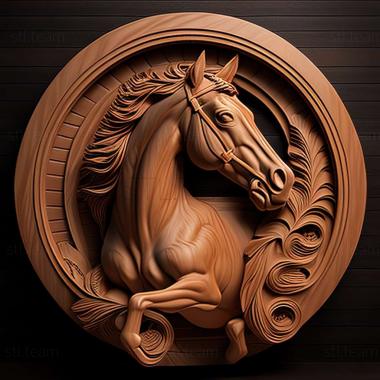 3D модель Идол лошадь известное животное (STL)